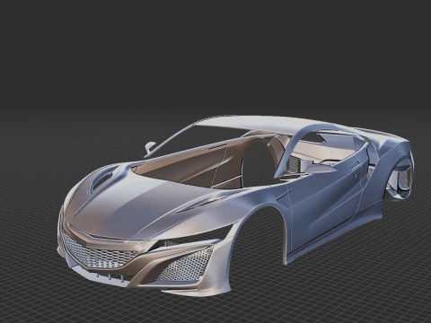 2016 Acura NSX Body STL for 3D Print 3D Print Model