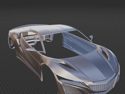 2016 Acura NSX Body STL for 3D Print 3D Print Model