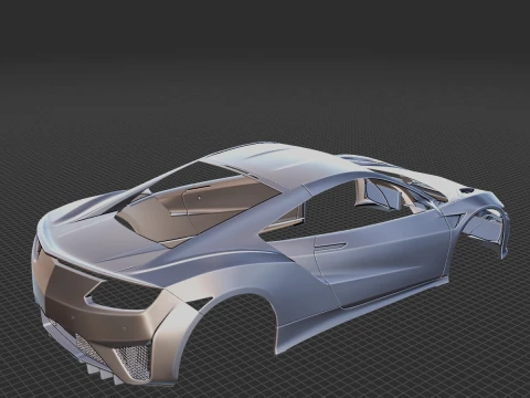 2016 Acura NSX Body STL for 3D Print 3D Print Model