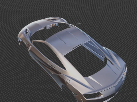 2016 Acura NSX Body STL for 3D Print 3D Print Model