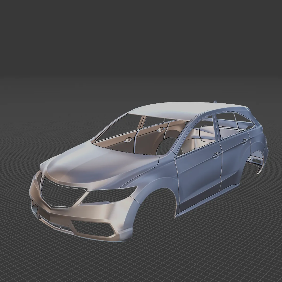 2013 Acura RDX Body STL for 3D Print 3D Print Model .c4d .max .obj .3ds .fbx .stl .blend 