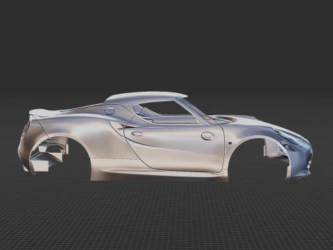 Alfa Romeo 4C Launch Body STL for 3D Print 3D Print Model