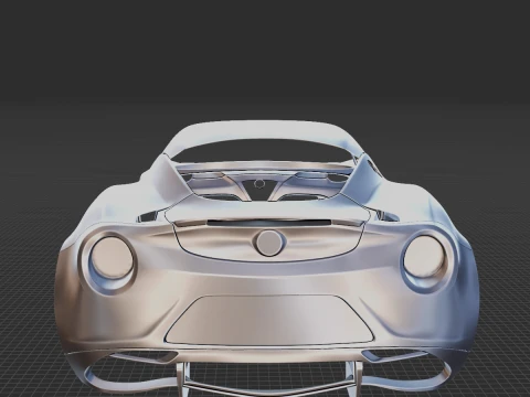 Alfa Romeo 4C Launch Body STL for 3D Print 3D Print Model