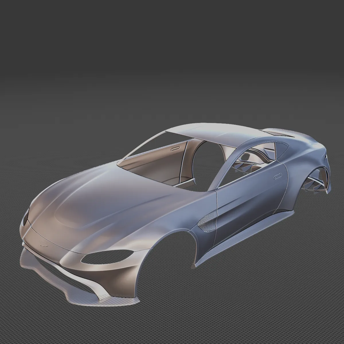2019 Aston Martin Vantage Body STL for 3D Print 3D Print Model .c4d .max .obj .3ds .fbx .stl .blend 