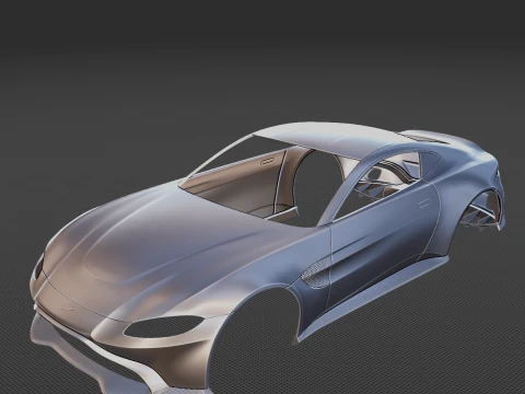 3D 프린트용 2019 Aston Martin Vantage 바디 STL 3D 프린트 모델