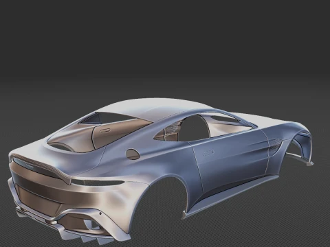 2019 Aston Martin Vantage Body STL for 3D Print 3D Print Model