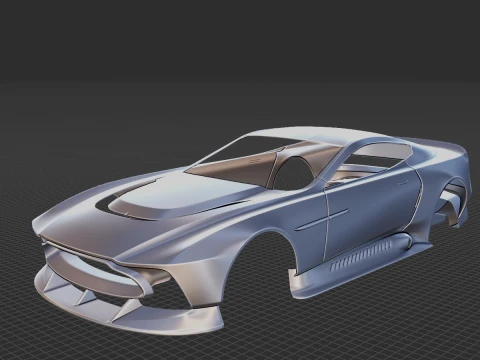3D 프린트용 2022 Aston Martin Victor 바디 STL 3D 프린트 모델