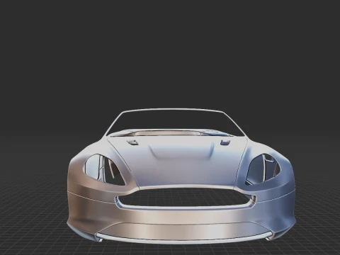 2012 Aston Martin Virage Volante Body STL for 3D Print 3D Print Model