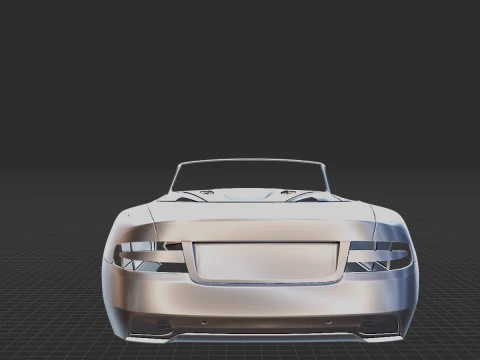 2012 Aston Martin Virage Volante Body STL for 3D Print 3D Print Model