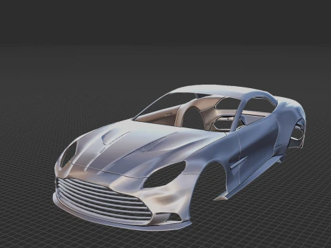 Aston Martin Vanquish Body STL for 3D Print 3D Print Model