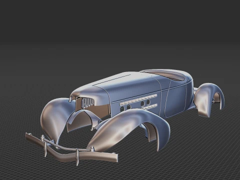 Auburn Speedster 851 Body STL for 3D Print 3D Print Model