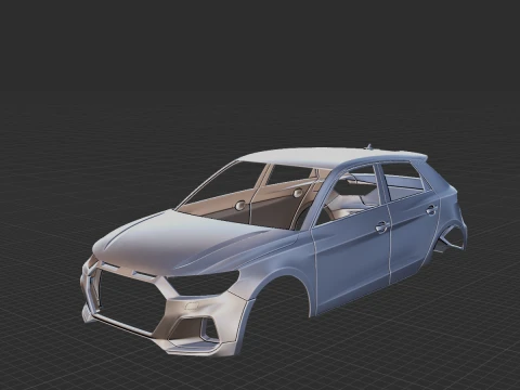 2020 Audi A1 Citycarver Body STL for 3D Print 3D Print Model