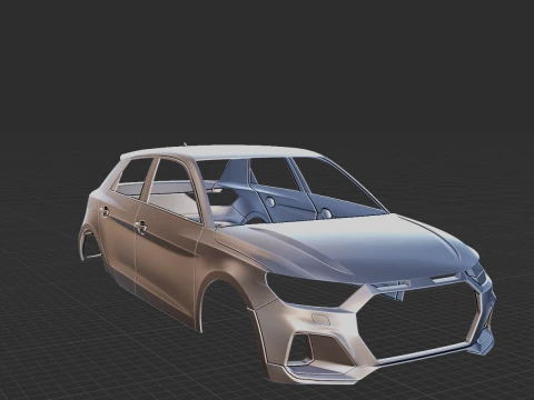2020 Audi A1 Citycarver Body STL for 3D Print 3D Print Model