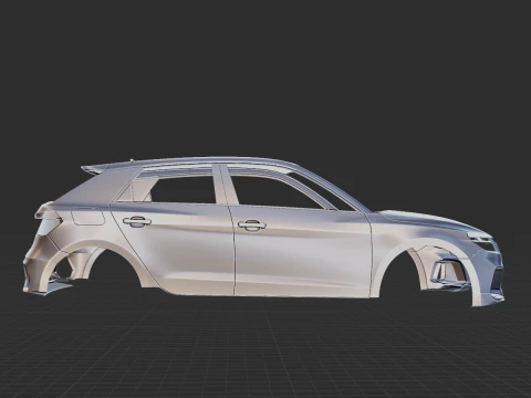 2020 Audi A1 Citycarver Body STL for 3D Print 3D Print Model