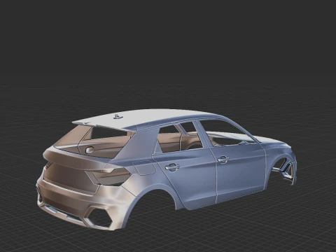 2020 Audi A1 Citycarver Body STL for 3D Print 3D Print Model