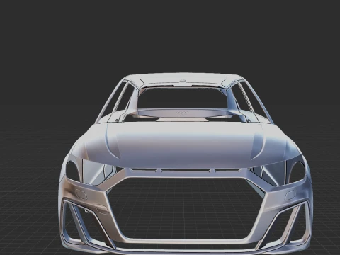 2019 Audi A1 S Line Body STL for 3D Print 3D Print Model