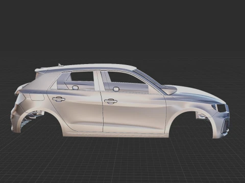 2019 Audi A1 S Line Body STL for 3D Print 3D Print Model