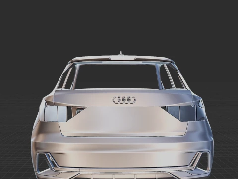 2019 Audi A1 S Line Body STL for 3D Print 3D Print Model