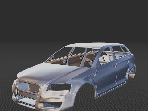Audi A3 Body STL for 3D Print 3D Print Model