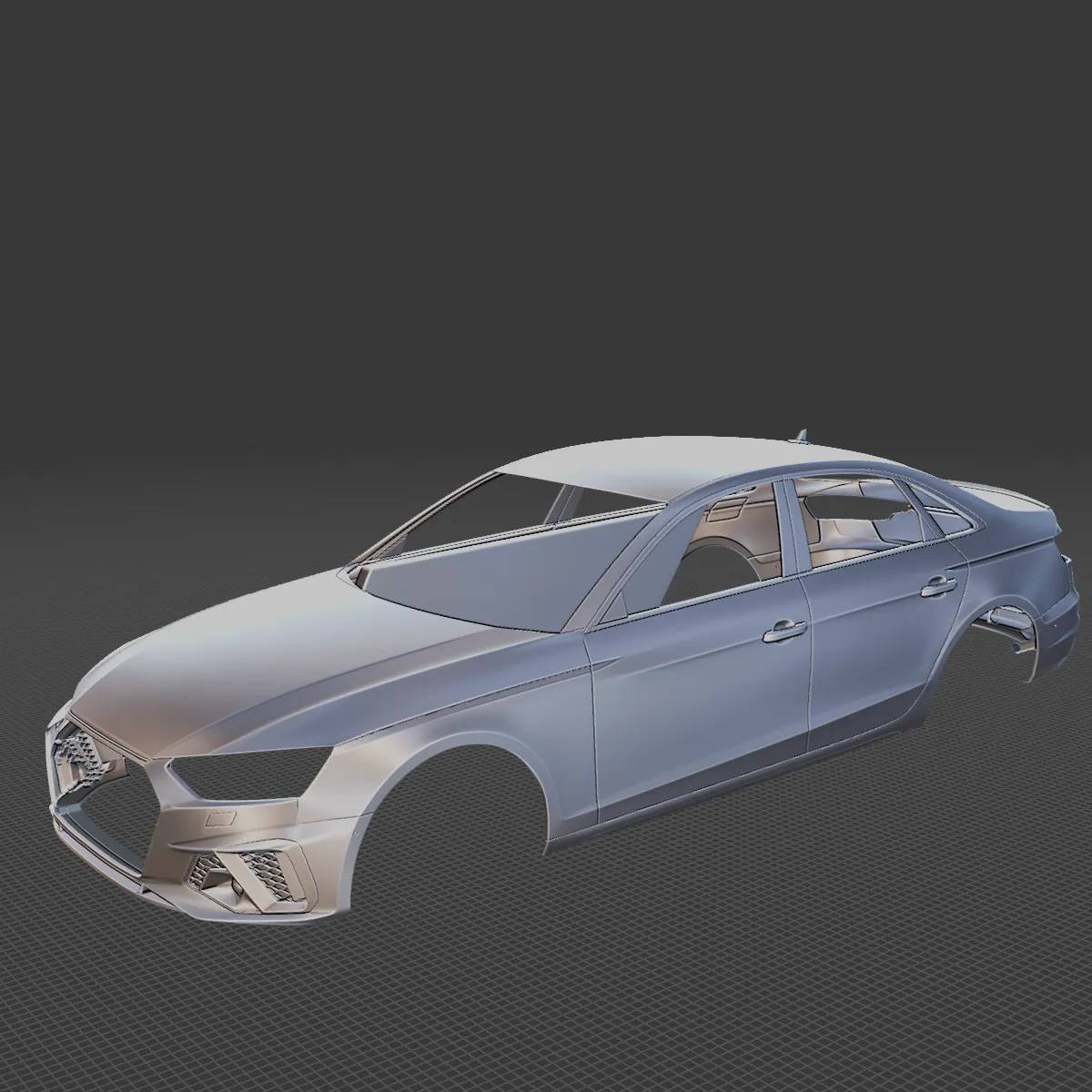2021 Audi A4 S Line Body STL for 3D Print 3D Print Model .c4d .max .obj .3ds .fbx .stl .blend 