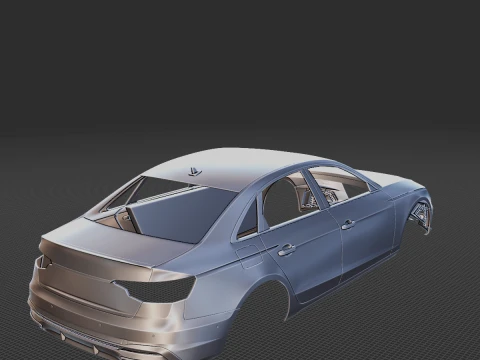 2021 Audi A4 S Line Body STL for 3D Print 3D Print Model