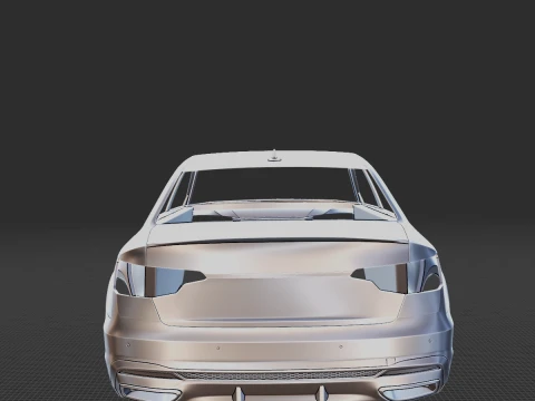 2021 Audi A4 S Line Body STL for 3D Print 3D Print Model