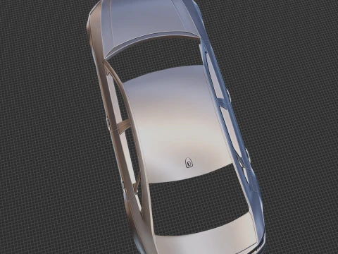 2021 Audi A4 S Line Body STL for 3D Print 3D Print Model