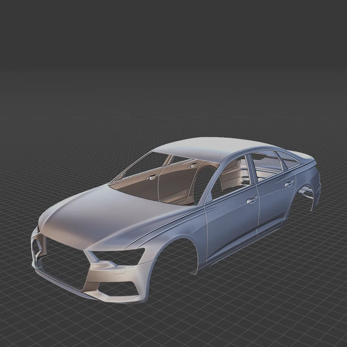 2019 Audi A6 Body STL for 3D Print 3D Print Model .c4d .max .obj .3ds .fbx .stl .blend 