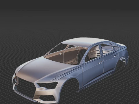 3D 프린트용 2019 Audi A6 바디 STL 3D 프린트 모델