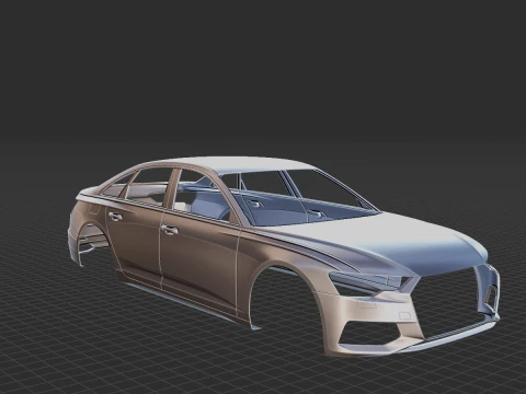 2019 Audi A6 Body STL for 3D Print 3D Print Model