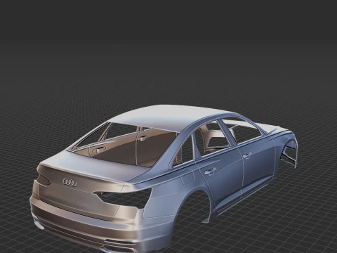 2019 Audi A6 Body STL for 3D Print 3D Print Model