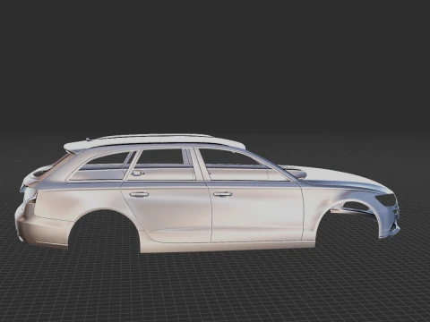 2012 Audi A6 Avant Body STL for 3D Print 3D Print Model