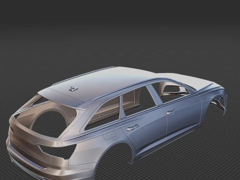 2019 Audi A6 Avant Body STL for 3D Print 3D Print Model