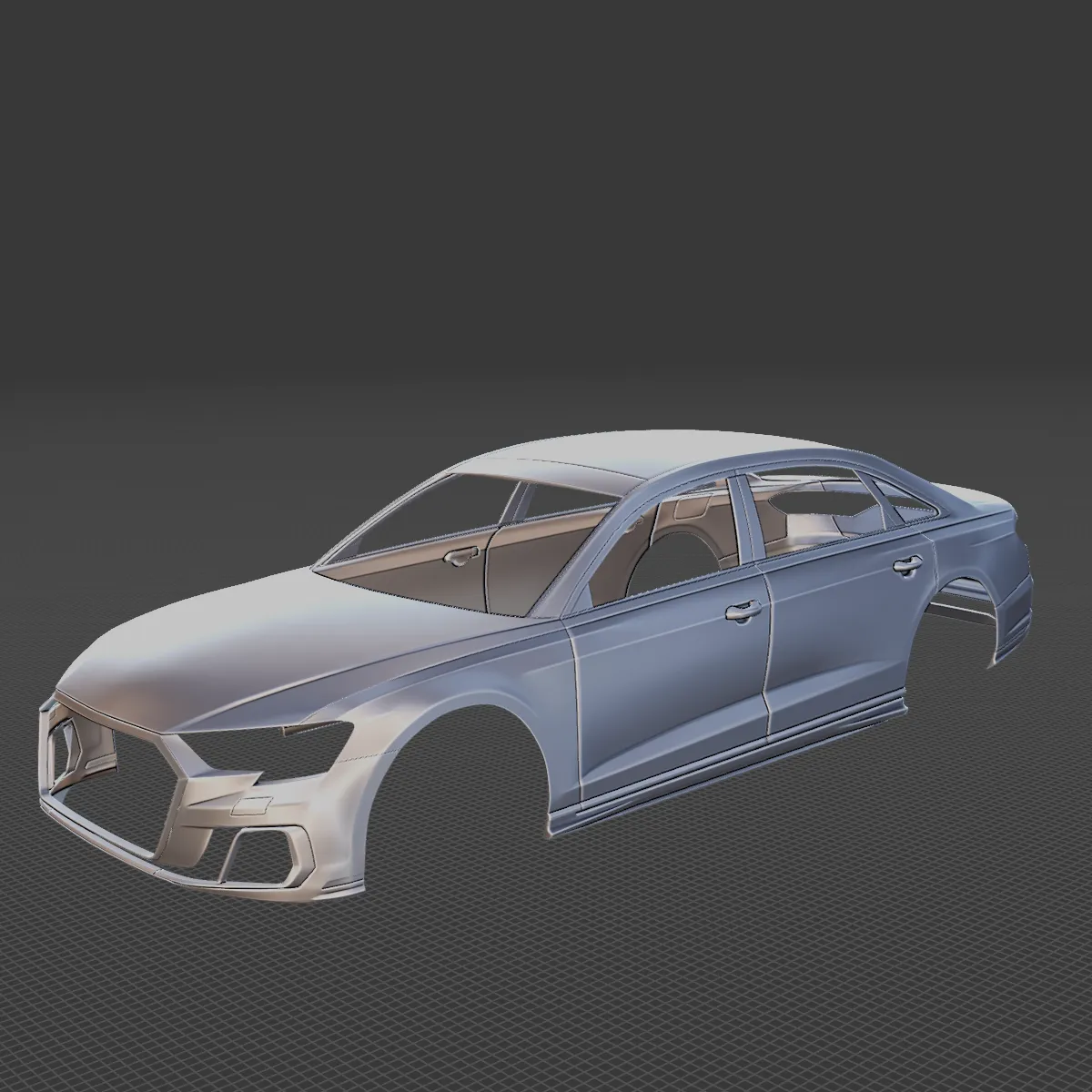 2022 Audi A8 L Body STL for 3D Print 3D Print Model .c4d .max .obj .3ds .fbx .stl .blend 