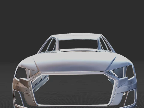 2022 Audi A8 L Body STL for 3D Print 3D Print Model