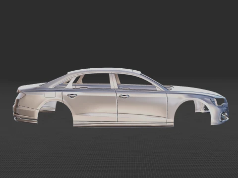 2022 Audi A8 L Body STL for 3D Print 3D Print Model