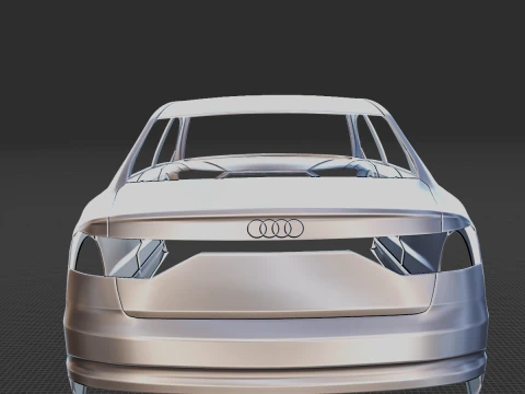 2022 Audi A8 L Body STL for 3D Print 3D Print Model