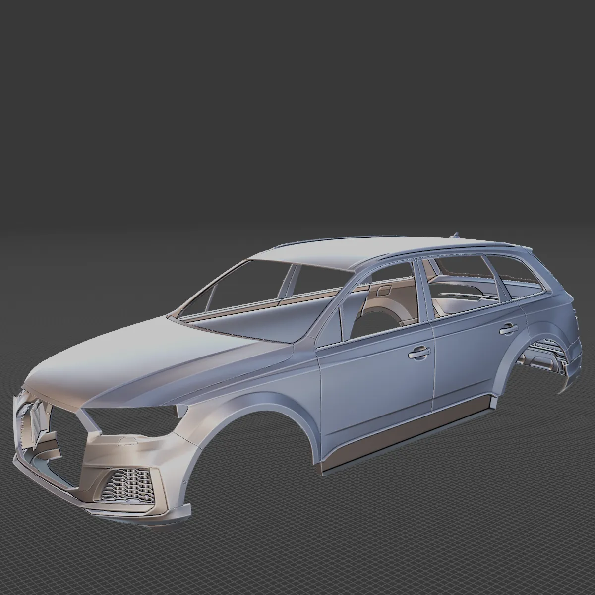 Audi Q7 S Line Body STL for 3D Print 3D Print Model .c4d .max .obj .3ds .fbx .stl .blend 