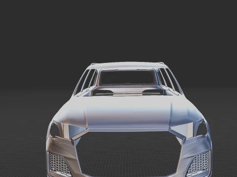 Audi Q7 S Line Body STL for 3D Print 3D Print Model