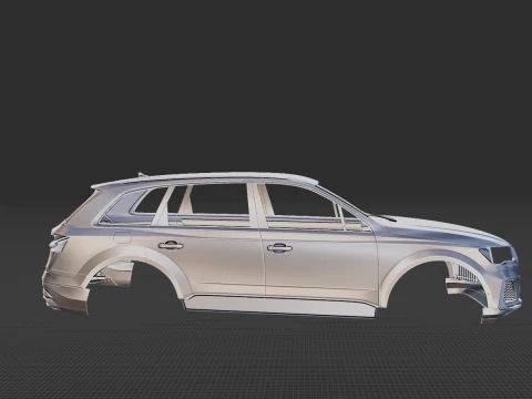 Audi Q7 S Line Body STL for 3D Print 3D Print Model