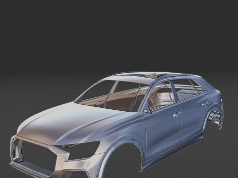 Audi Q8 Body STL for 3D Print 3D Print Model