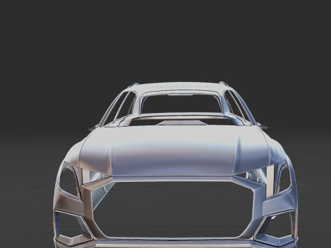 Audi Q8 Body STL for 3D Print 3D Print Model
