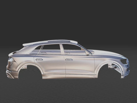 Audi Q8 Body STL for 3D Print 3D Print Model