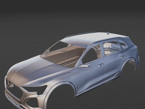 Audi Q8 E Tron Body STL for 3D Print 3D Print Model