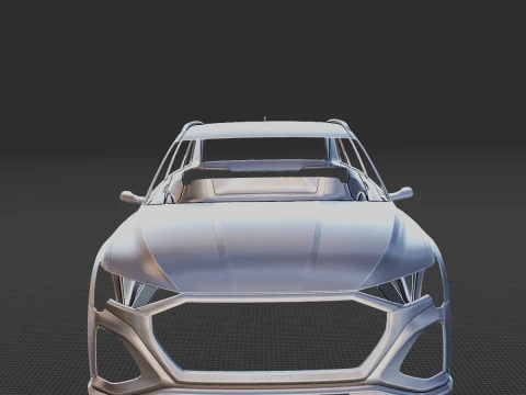 Audi Q8 E Tron Body STL for 3D Print 3D Print Model