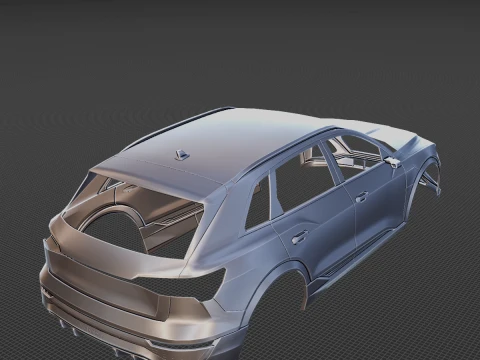 Audi Q8 E Tron Body STL for 3D Print 3D Print Model