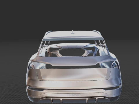 Audi Q8 E Tron Body STL for 3D Print 3D Print Model