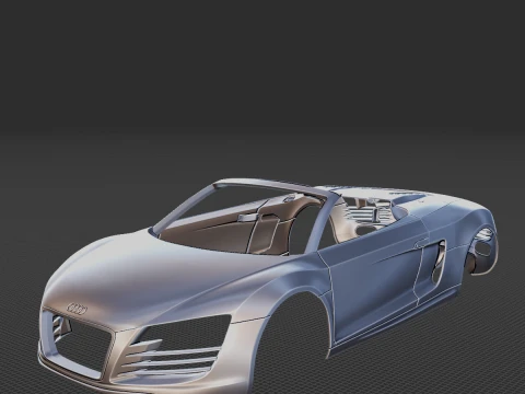 Audi R8 Body STL for 3D Print 3D Print Model