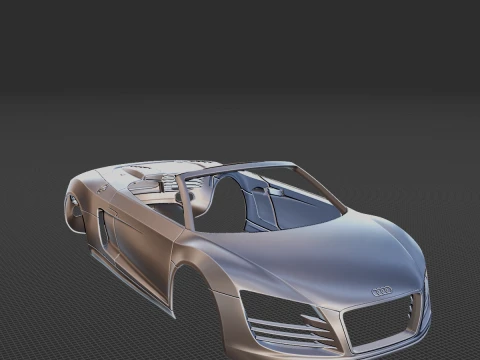 Audi R8 Body STL for 3D Print 3D Print Model