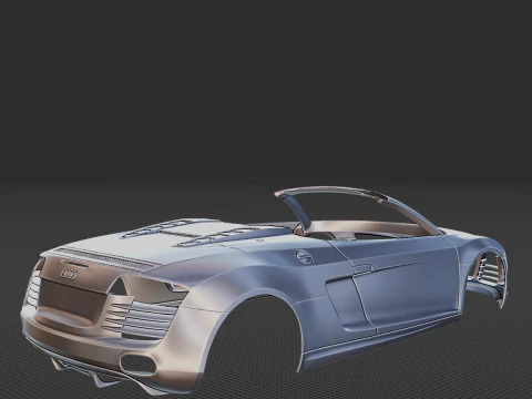 Audi R8 Body STL for 3D Print 3D Print Model